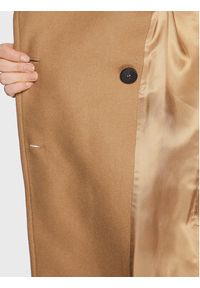 IRO Płaszcz wełniany Kealia AR037 Brązowy Regular Fit. Kolor: brązowy. Materiał: wełna