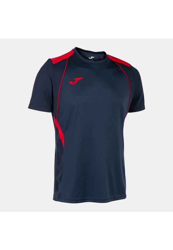 Jersey Joma Championship VII. Kolor: czerwony, niebieski, wielokolorowy. Materiał: poliester, jersey. Długość rękawa: krótki rękaw. Długość: krótkie. Sport: piłka nożna