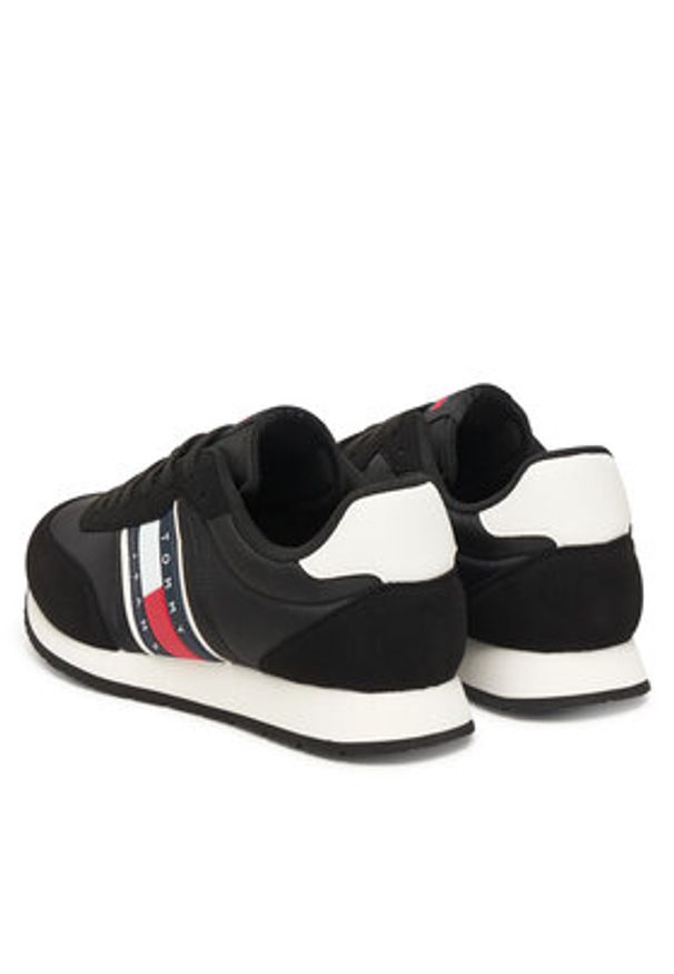 Tommy Jeans Sneakersy Tjm Classic Runner EM0EM01709 Czarny. Kolor: czarny. Materiał: materiał