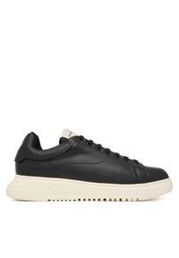 Emporio Armani Sneakersy EM003663 AF19999 UC001 Czarny. Kolor: czarny. Materiał: skóra #1