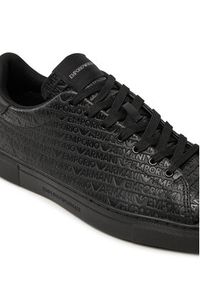 Emporio Armani Sneakersy X4X670 XD432 00002 Czarny. Kolor: czarny. Materiał: skóra