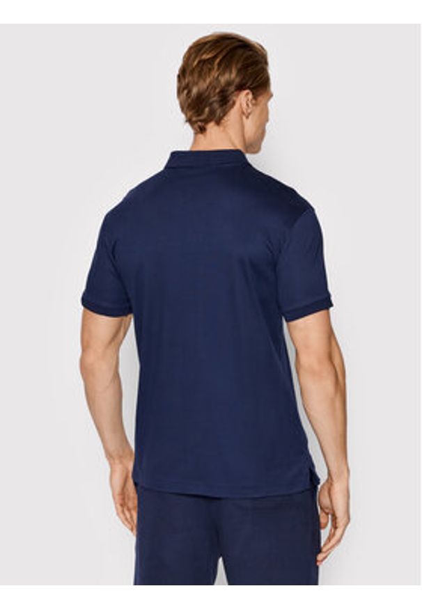 Polo Ralph Lauren Polo 710685514003 Granatowy Slim Fit. Typ kołnierza: polo. Kolor: niebieski. Materiał: bawełna