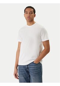 Calvin Klein Jeans T-Shirt Classic Monogram LV04RD254G Biały Regular Fit. Kolor: biały. Materiał: bawełna #1