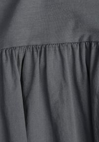 Born2be - Szara Rozkloszowana Sukienka o Luźnym Kroju z Bawełny z Kieszeniami Leucena. Okazja: do pracy, na co dzień. Kolor: szary. Materiał: bawełna. Sezon: lato. Typ sukienki: proste, rozkloszowane. Styl: elegancki, casual #8