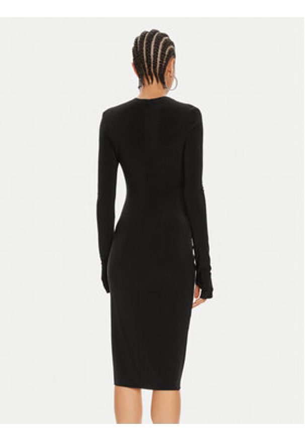 NORMA KAMALI Sukienka koktajlowa KK1243PLD25001 Czarny Slim Fit. Kolor: czarny. Materiał: syntetyk. Styl: wizytowy