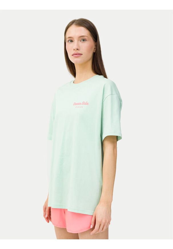 4f - 4F T-Shirt 4FWSS24TTSHF1265 Zielony Oversize. Kolor: zielony. Materiał: bawełna