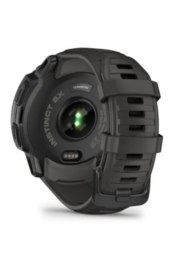 GARMIN - Garmin Instinct 2X Solar (grafitowy / grafitowy pasek). Rodzaj zegarka: smartwatch. Kolor: szary. Styl: biznesowy, militarny
