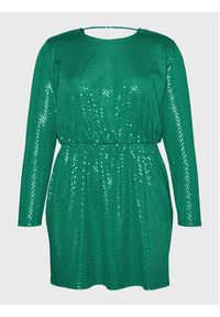 Vero Moda Curve Sukienka koktajlowa Kalla 1027822 Zielony Regular Fit. Kolor: zielony. Materiał: syntetyk. Styl: wizytowy #2