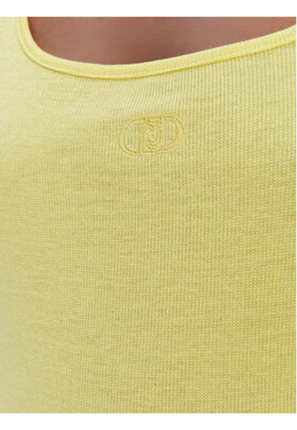 Liu Jo Sport Top TA6173 J3845 Żółty Regular Fit. Kolor: żółty. Materiał: wiskoza. Styl: sportowy