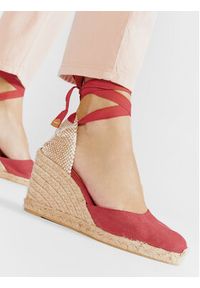 Castañer Espadryle Carina/8/002 021642-604 Czerwony. Kolor: czerwony. Materiał: materiał
