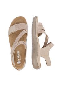 Rieker Sandały CEO-64870-62 Beżowy. Kolor: beżowy. Materiał: skóra #2