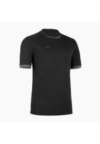 OFFLOAD - Koszulka do rugby męska Offload R100. Kolor: brązowy, wielokolorowy, czarny, szary. Materiał: materiał, poliester, elastan #1