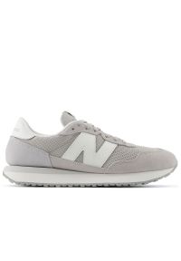 Buty New Balance MS237LGG - szare. Kolor: szary. Materiał: skóra, zamsz, syntetyk, guma, materiał. Szerokość cholewki: normalna