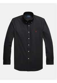 Polo Ralph Lauren Koszula 710928255006 Czarny Custom Fit. Typ kołnierza: polo. Kolor: czarny. Materiał: bawełna #3