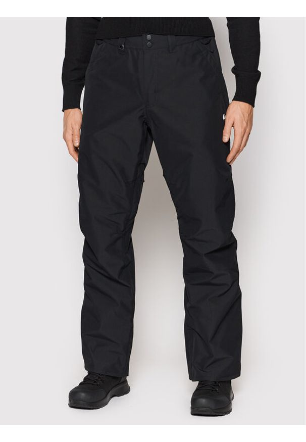 Quiksilver Spodnie snowboardowe Estate EQYTP03146 Czarny Modern Fit. Kolor: czarny. Materiał: syntetyk. Sport: snowboard