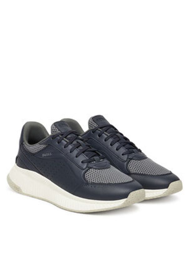 BOSS Sneakersy TTNM EVO 50548717 Niebieski. Kolor: niebieski. Materiał: skóra