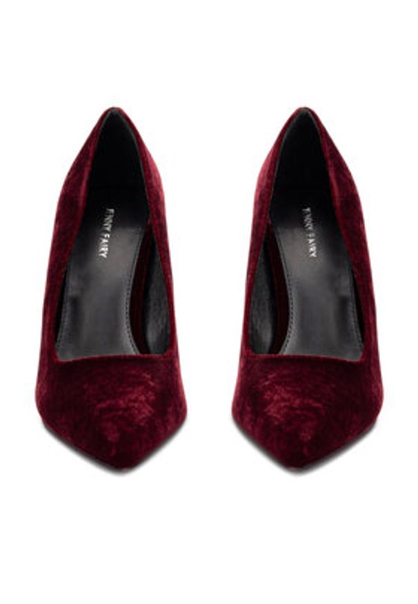 Jenny Fairy Szpilki WYL3016-3 Bordowy. Kolor: czerwony. Materiał: materiał. Obcas: na szpilce