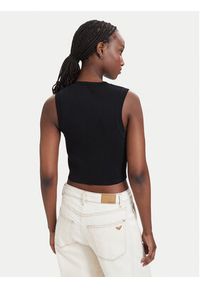 Guess Top W4GZ34 Z3F40 Czarny Slim Fit. Kolor: czarny. Materiał: syntetyk #4