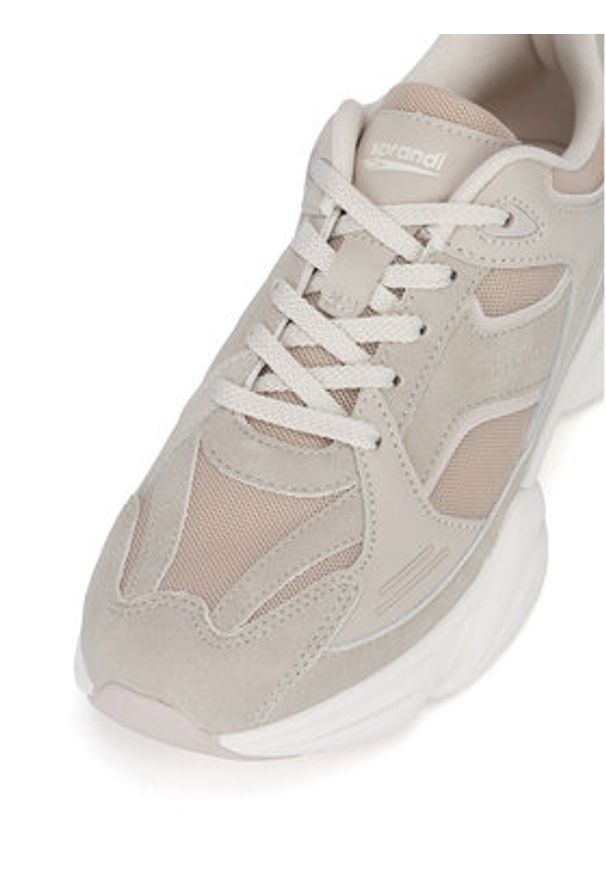 Sprandi Sneakersy A24R0336A-1 Beżowy. Kolor: beżowy. Materiał: materiał