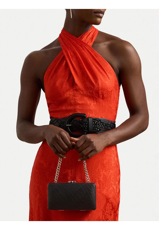 Lauren Ralph Lauren - LAUREN RALPH LAUREN Torebka 431969431001 Czarny. Kolor: czarny. Materiał: skórzane