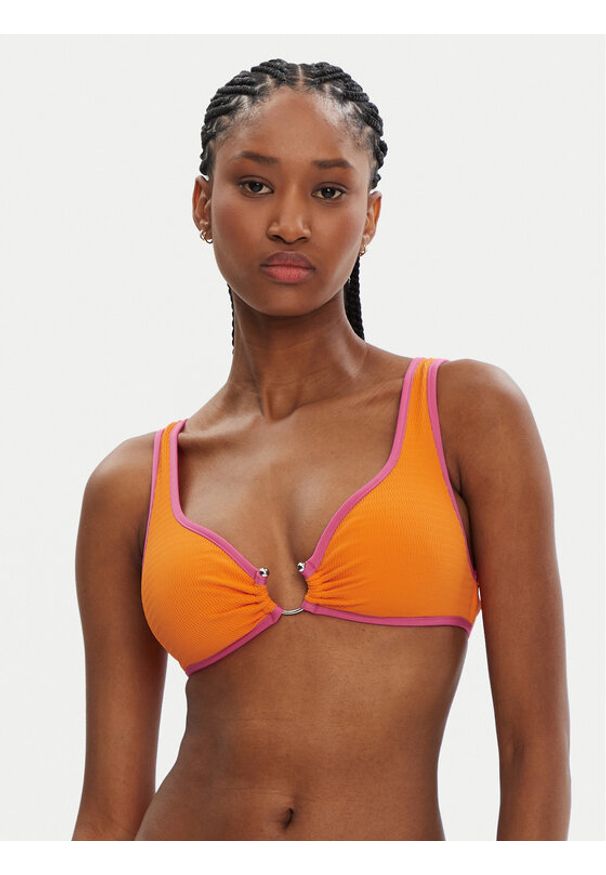 Seafolly Góra od bikini Beach Bound 31467-072 Pomarańczowy. Kolor: pomarańczowy. Materiał: syntetyk