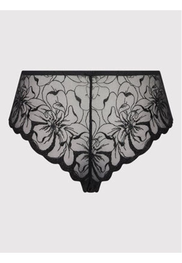 Chantelle Stringi Fleurs C12M40 Czarny. Kolor: czarny. Materiał: syntetyk