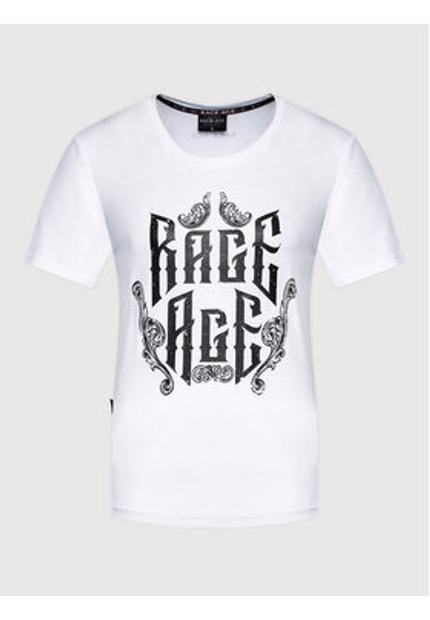 Rage Age T-Shirt Eudoxa 2 Biały Regular Fit. Kolor: biały. Materiał: bawełna