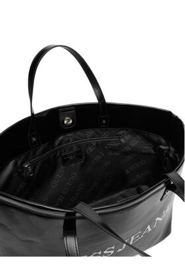 Guess Jeans Torebka CWBEO-GUESS-B-015-09 Czarny. Kolor: czarny. Materiał: skórzane