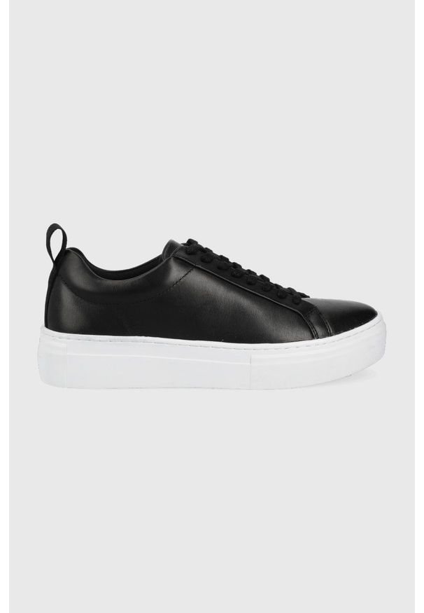 Vagabond Shoemakers sneakersy skórzane ZOE PLATFORM kolor czarny. Zapięcie: sznurówki. Kolor: czarny. Materiał: skóra. Obcas: na platformie