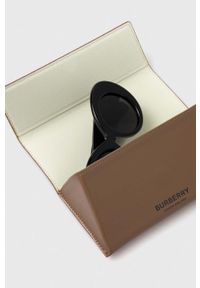 Burberry okulary przeciwsłoneczne damskie kolor czarny. Kształt: okrągłe. Kolor: czarny #4