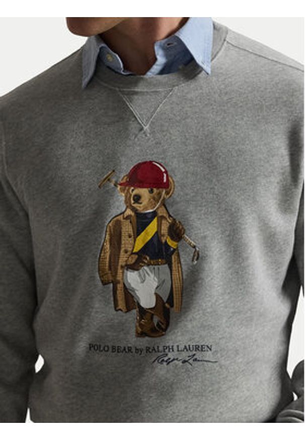 Polo Ralph Lauren Bluza 710B14625002 Szary Regular Fit. Typ kołnierza: polo. Kolor: szary. Materiał: bawełna