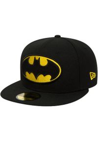 Czapka New Era Character Basic Batman. Kolor: czarny. Materiał: bawełna, materiał. Wzór: motyw z bajki #1