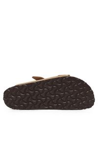 Birkenstock Klapki Arizona Sfb Lenb 1019016 Beżowy. Kolor: beżowy. Materiał: skóra, nubuk #5