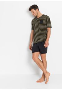 bonprix - Piżama z krótkimi spodenkami. Kolor: czarny. Długość: krótkie #1