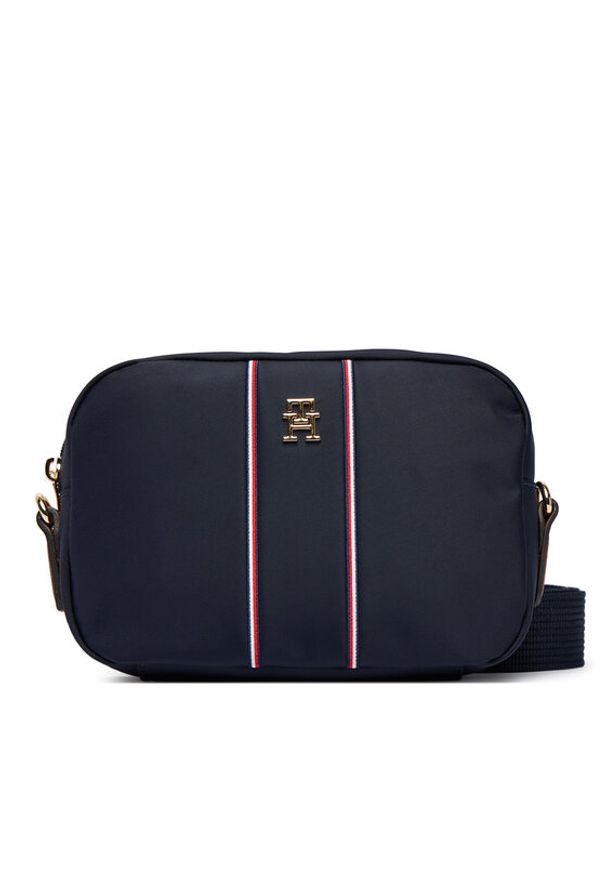 TOMMY HILFIGER - Tommy Hilfiger Torebka Popette Camera Bag Corp AW0AW17710 Granatowy. Kolor: niebieski