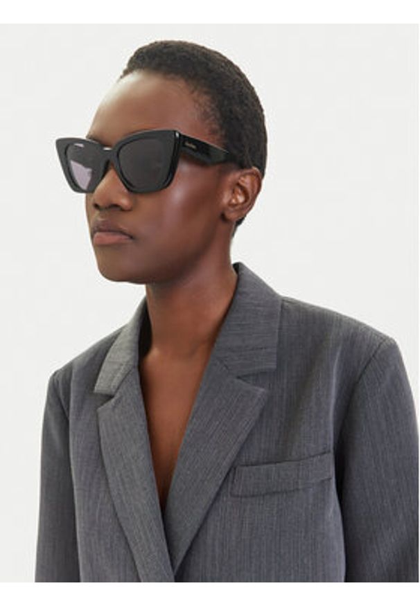 Max Mara Okulary przeciwsłoneczne MM0099 01A Czarny. Kolor: czarny