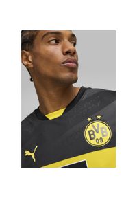 Puma - Męska koszulka wyjazdowa Borussia Dortmund 24/25 PUMA Black Faster Yellow. Kolor: żółty, wielokolorowy, czarny. Materiał: poliester