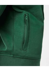 Lacoste - LACOSTE - Zielona bluza z kapturem. Typ kołnierza: kaptur. Kolor: zielony. Materiał: materiał. Wzór: haft