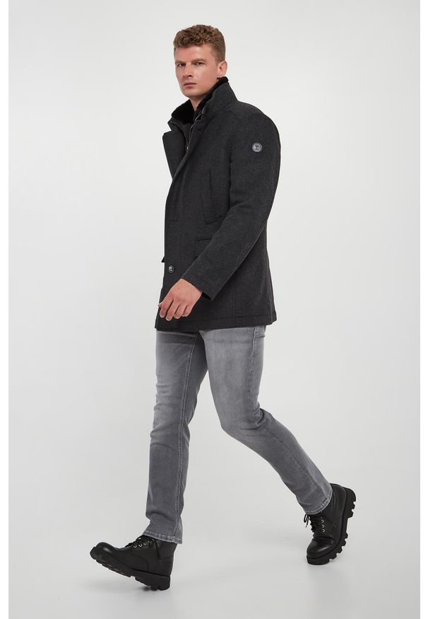 Płaszcz męski wełniany Gary JOOP!. Materiał: wełna