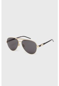 Gucci okulary przeciwsłoneczne męskie kolor złoty. Kolor: złoty #6