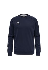 Bluza piłkarska męska Hummel Move Grid bawełniana. Kolor: niebieski. Materiał: bawełna. Sport: piłka nożna #1