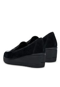 Geox Półbuty D Ilde D36RAB 022HH C9999 Czarny. Kolor: czarny. Materiał: zamsz, skóra