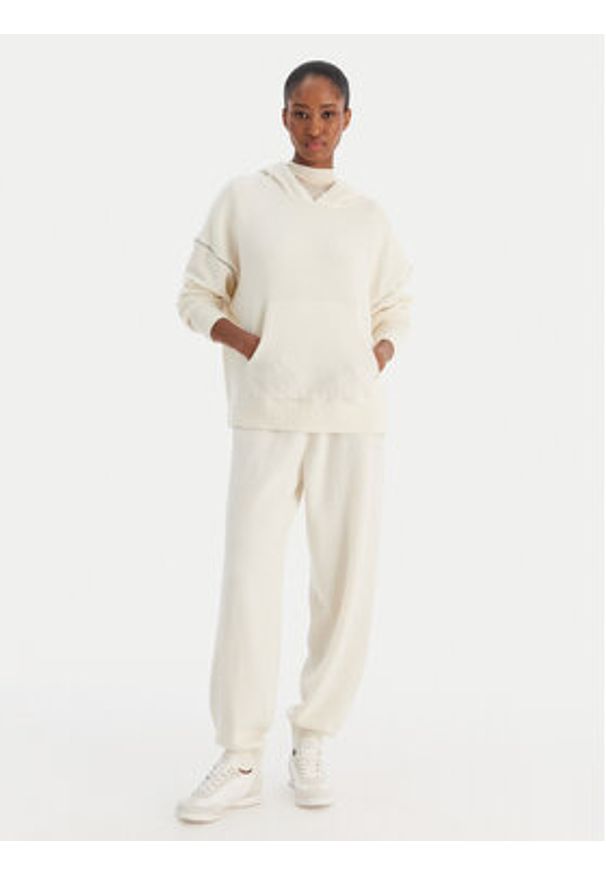 Calvin Klein Underwear Bluza LV00QS7568 Écru Regular Fit. Materiał: syntetyk