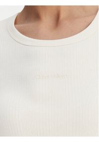 Calvin Klein T-Shirt Varigated LV044F211G Écru Slim Fit. Kolor: kremowy. Materiał: bawełna #2