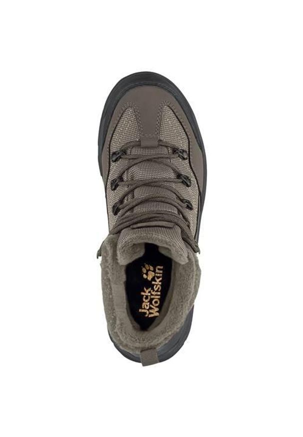 Buty trekkingowe męskie Jack Wolfskin Cold Bay Mid Texapore. Kolor: zielony, czarny, wielokolorowy. Materiał: skóra, syntetyk, materiał. Szerokość cholewki: normalna