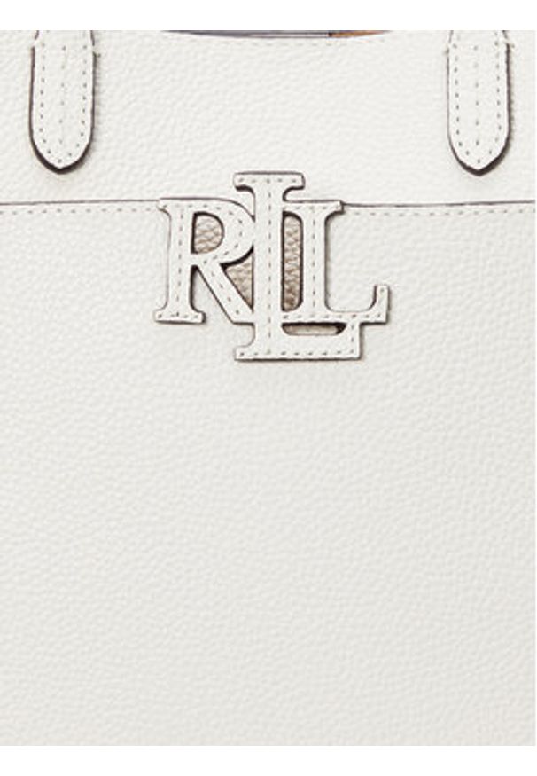 Lauren Ralph Lauren - LAUREN RALPH LAUREN Torebka 431966760002 Biały. Kolor: biały. Materiał: skórzane