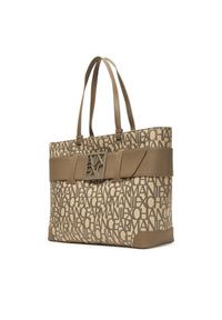Armani Exchange Torebka 949127 3F742 M1014 Beżowy. Kolor: beżowy. Materiał: skórzane