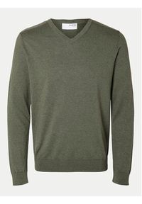 Selected Homme Sweter 16090147 Zielony Regular Fit. Kolor: zielony #4