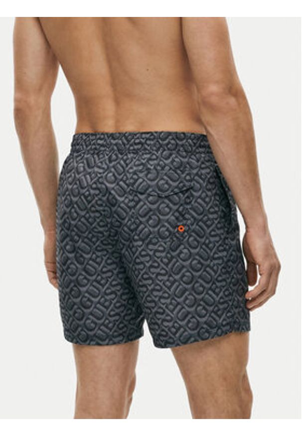 Guess Szorty kąpielowe F6GT27 WG2A2 Szary Regular Fit. Kolor: szary. Materiał: syntetyk