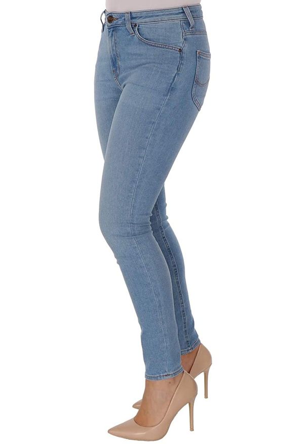 Lee - SPODNIE DAMSKIE LEE SCARLETT HIGH WAIST FLAT STONE L31AROWJ 112107005. Stan: podwyższony